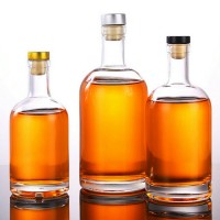 200ml 375ml 500ml Vodka Spirits Glass Bottles for Liquor with Bar Top