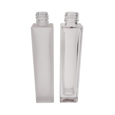 Free samples luxury 30ml 50ml 100ml frosted glass mist spray perfume bottle with silver aluminum cap