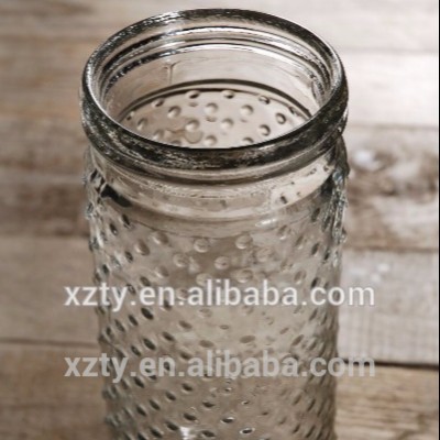 Hobnail Jar 7in